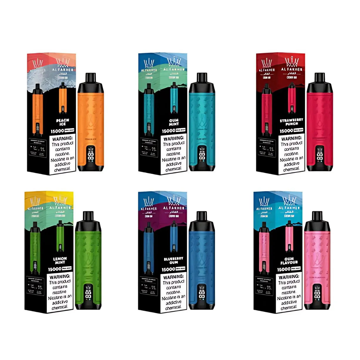 Al Fakher Crown Bar 15000 Puffs Disposable Vape in Dubai