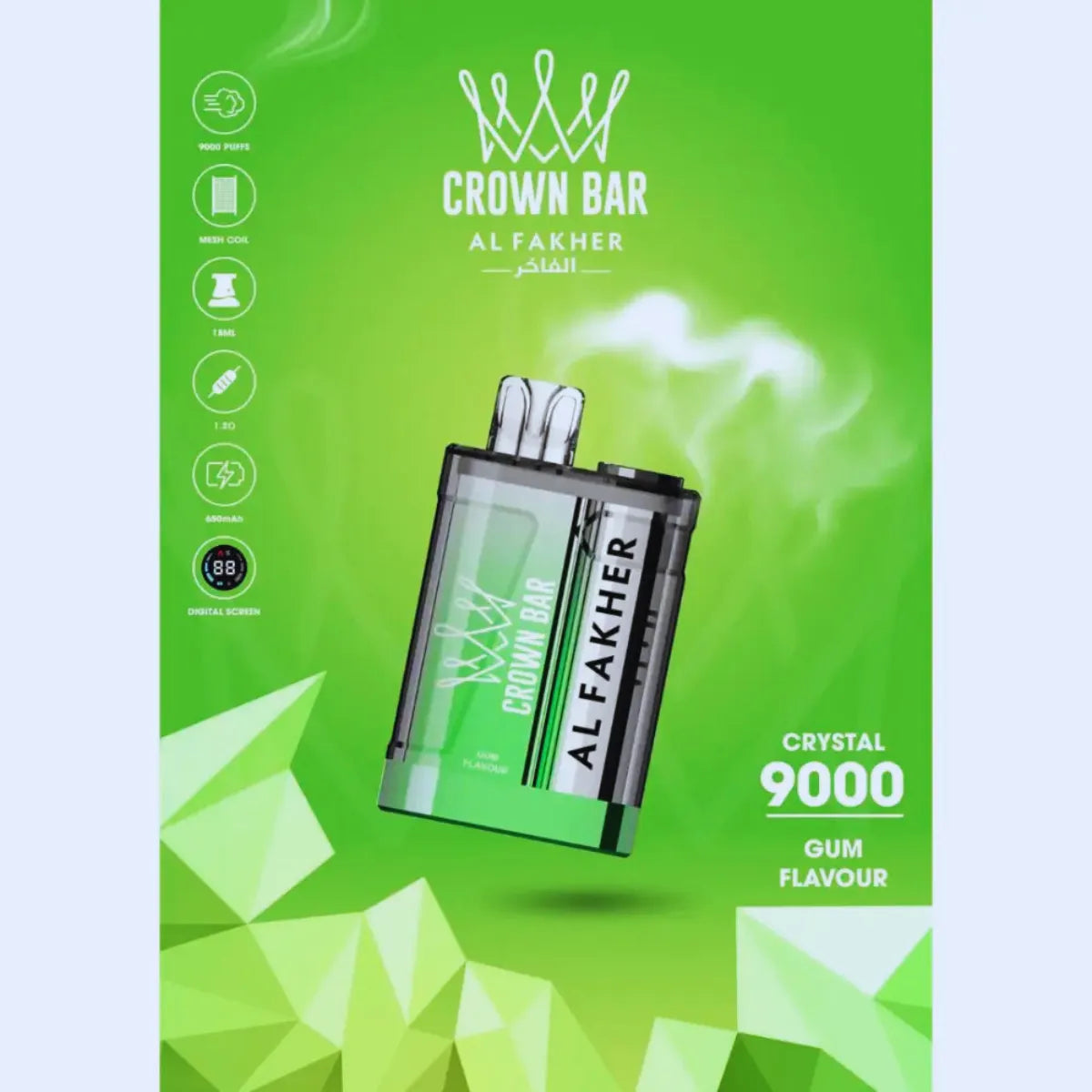 AL FAKHER Crystal 9000 Puffs Disposable Vape In Dubai
