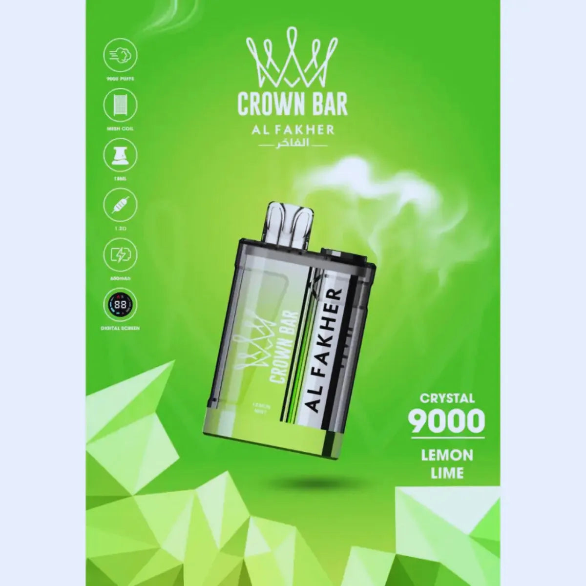 AL FAKHER Crystal 9000 Puffs Disposable Vape In Dubai