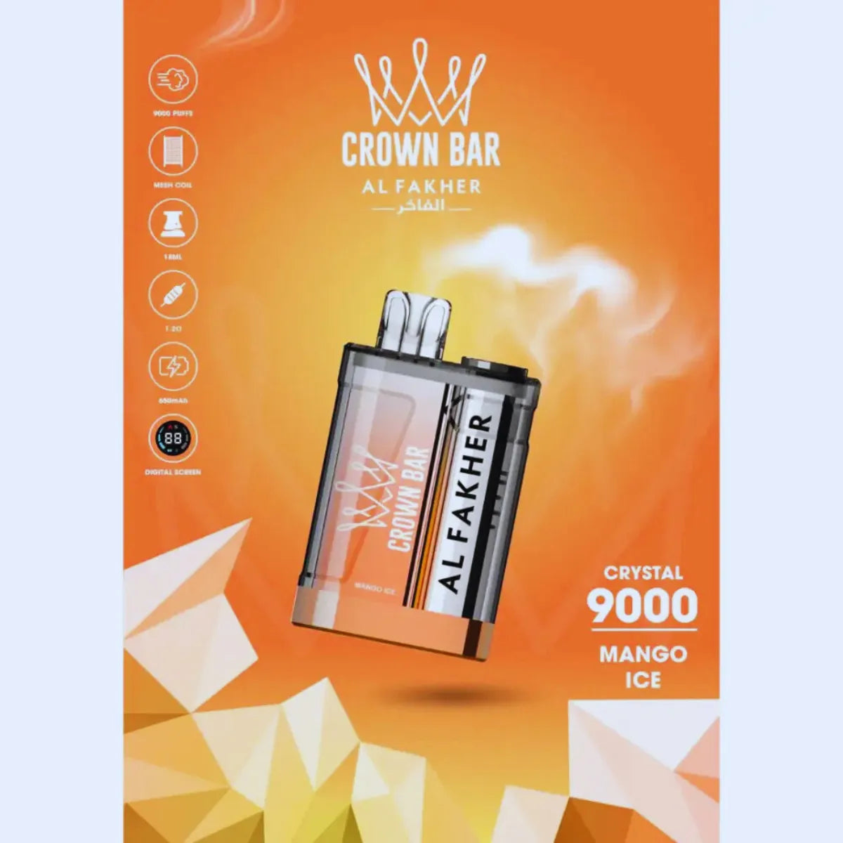 AL FAKHER Crystal 9000 Puffs Disposable Vape In Dubai