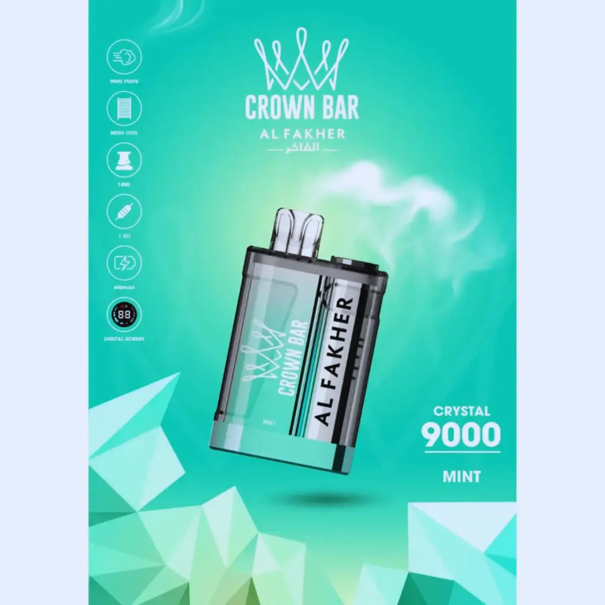 AL FAKHER Crystal 9000 Puffs Disposable Vape In Dubai