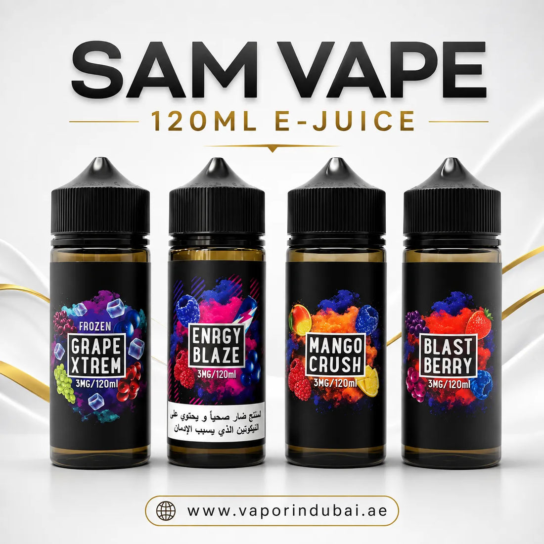 Sam Vape 120ML E Liquid In Dubai