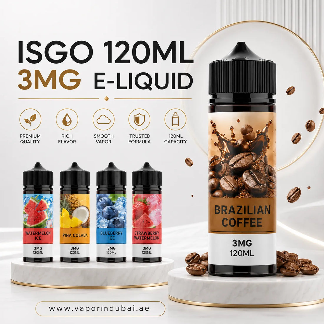 ISGO 3MG 120ML E Liquid In Dubai