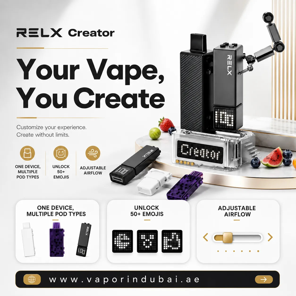 RELX Creator Starter Kit 15000 Puffs