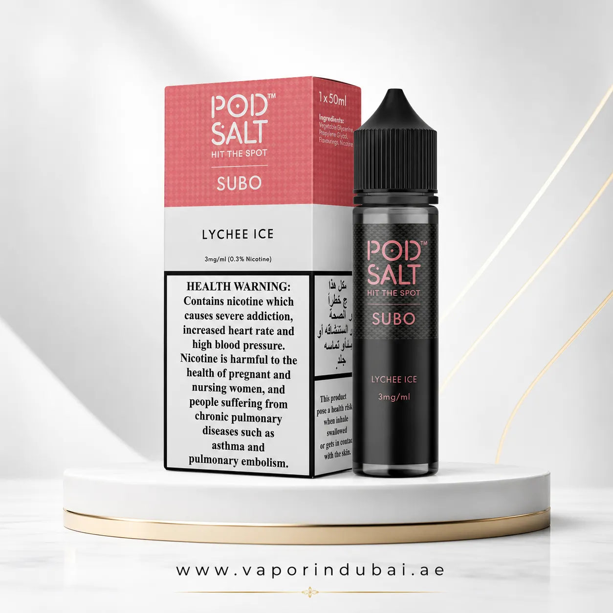 Pod Salt Subo 3MG E Liquid UAE 50ML
