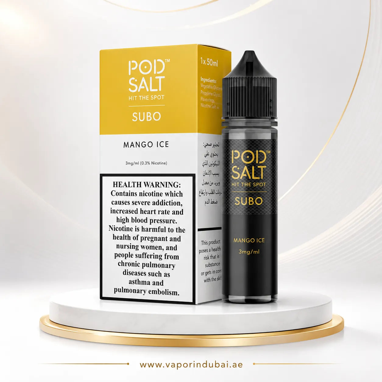 Pod Salt Subo 3MG E Liquid UAE 50ML