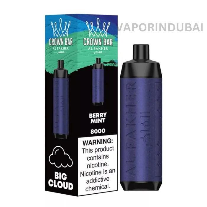 Buy AL FAKHER CROWN BAR 8000 PUFFS 50M in Uae