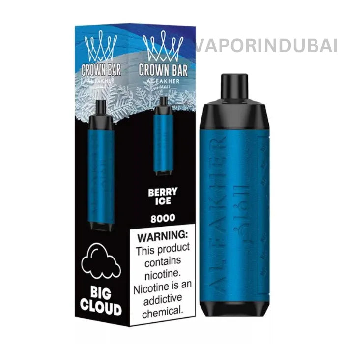 Buy AL FAKHER CROWN BAR 8000 PUFFS 50M in Uae
