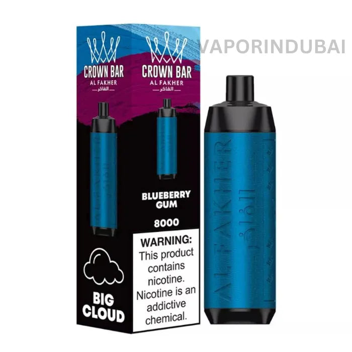 Buy AL FAKHER CROWN BAR 8000 PUFFS 50M in Uae