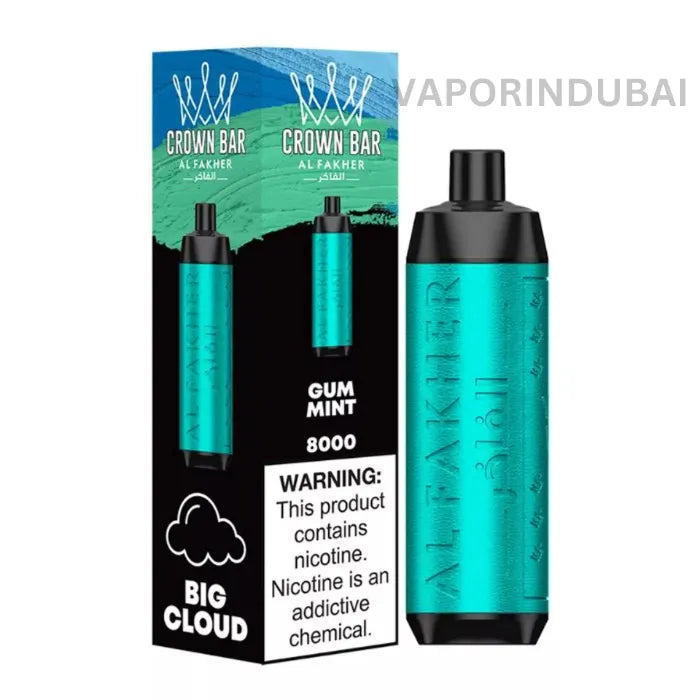 Buy AL FAKHER CROWN BAR 8000 PUFFS 50M in Uae