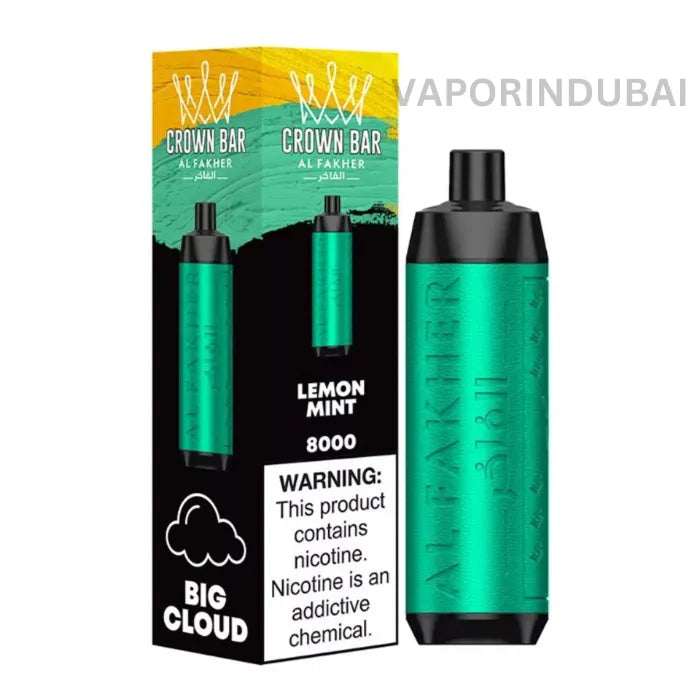 Buy AL FAKHER CROWN BAR 8000 PUFFS 50M in Uae