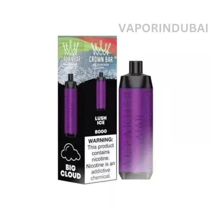 Buy AL FAKHER CROWN BAR 8000 PUFFS 50M in Uae