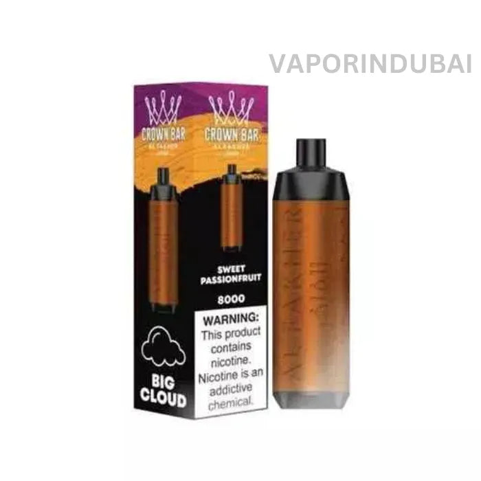 Buy AL FAKHER CROWN BAR 8000 PUFFS 50M in Uae