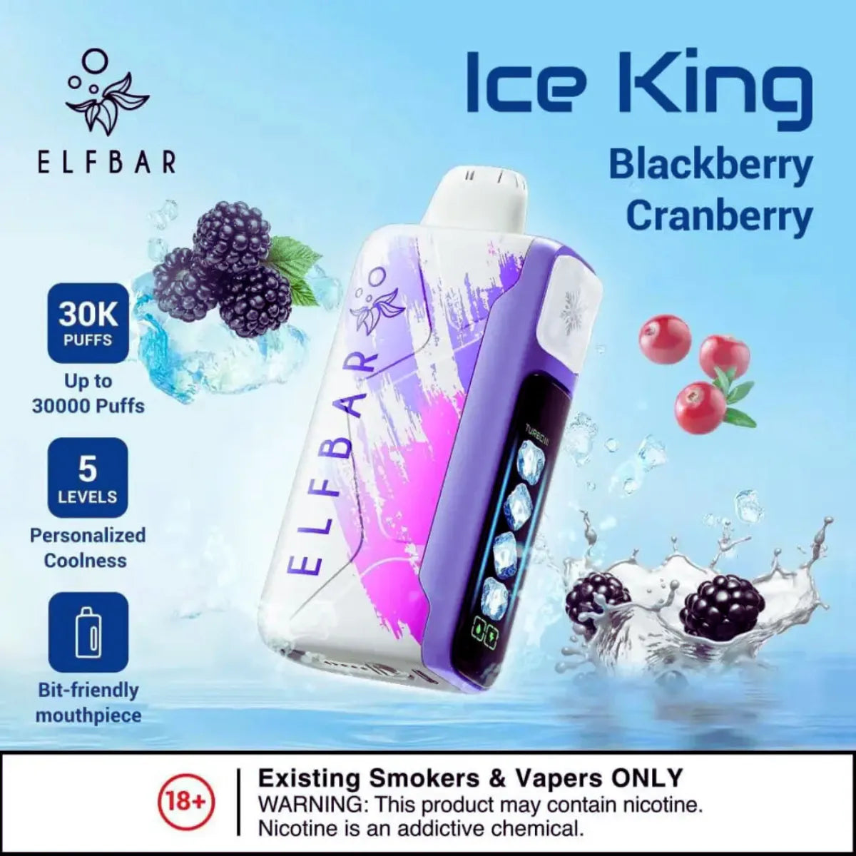 Elf Bar Ice King 30000 Puffs Disposable Vape