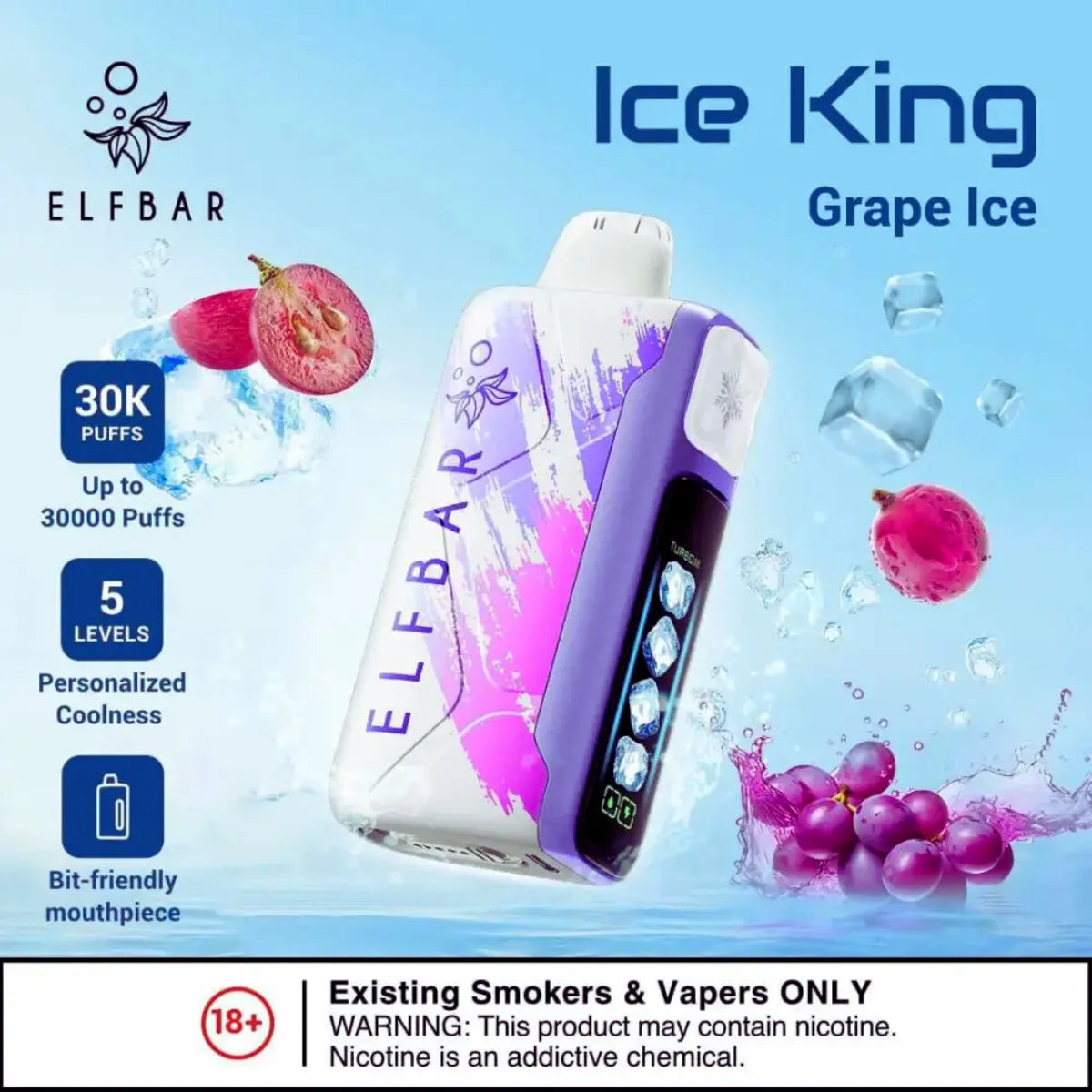 Elf Bar Ice King 30000 Puffs Disposable Vape