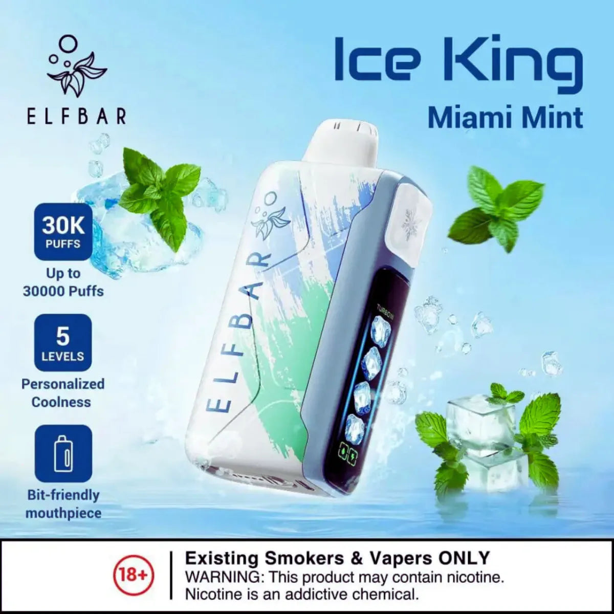 Elf Bar Ice King 30000 Puffs Disposable Vape