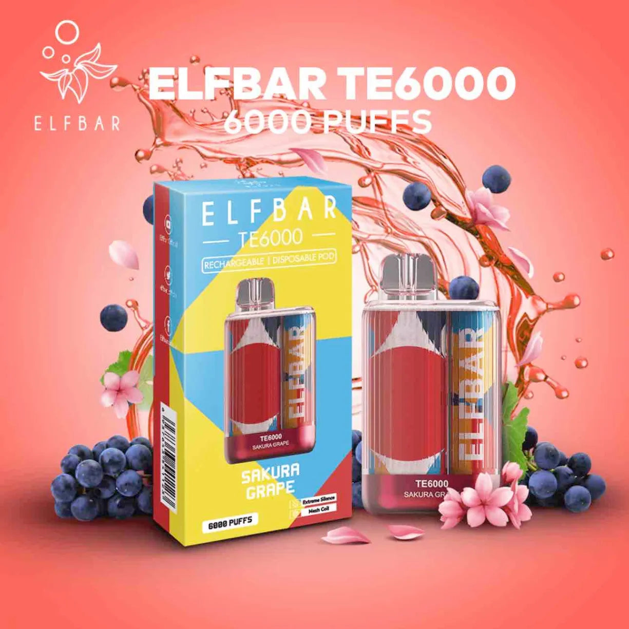 Elf Bar TE6000 US Version Best Disposable Vape In Dubai