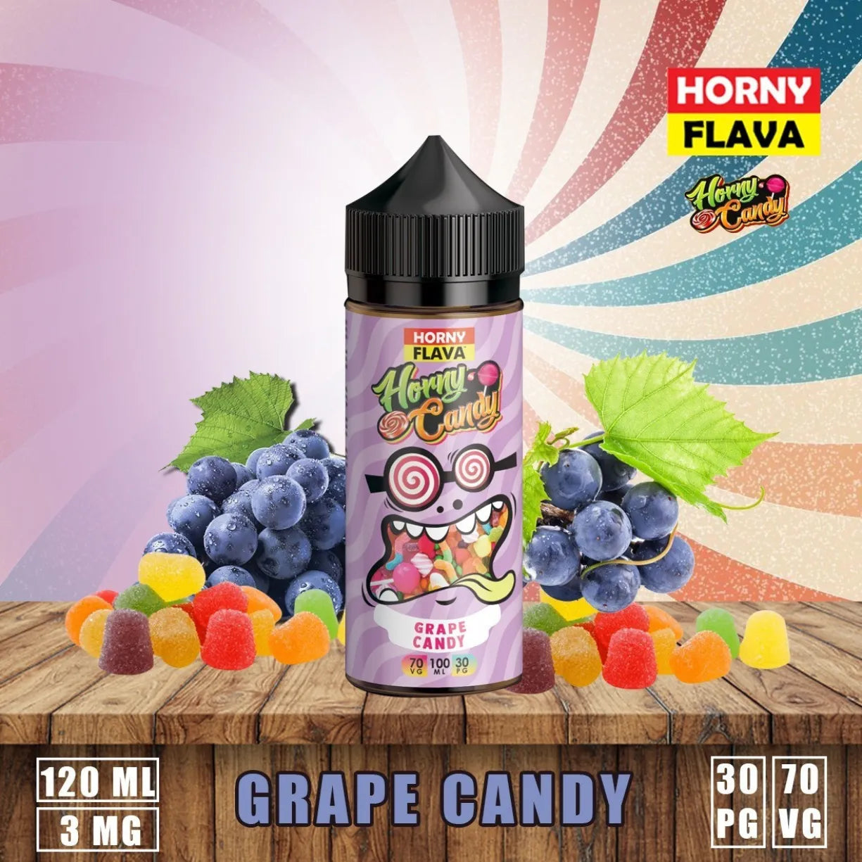 HORNY FLAVA 120ml Vape Juice Best E-Liquid 3mg in Dubai