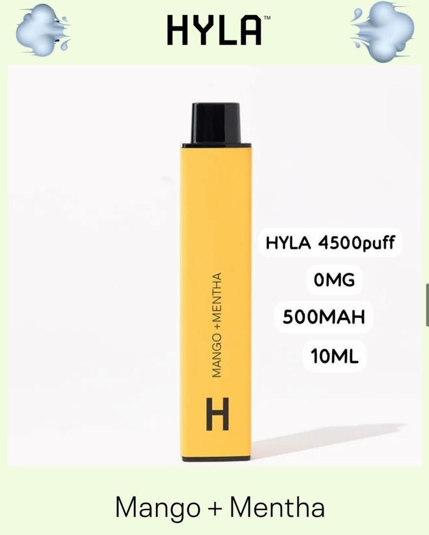 Hyla Dopa Disposable 4500 Puffs Nicotine Free Rechargeable Vape In Dubai