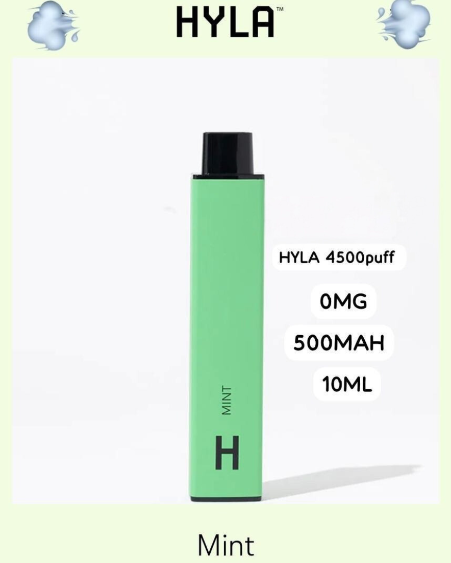 Hyla Dopa Disposable 4500 Puffs Nicotine Free Rechargeable Vape In Dubai