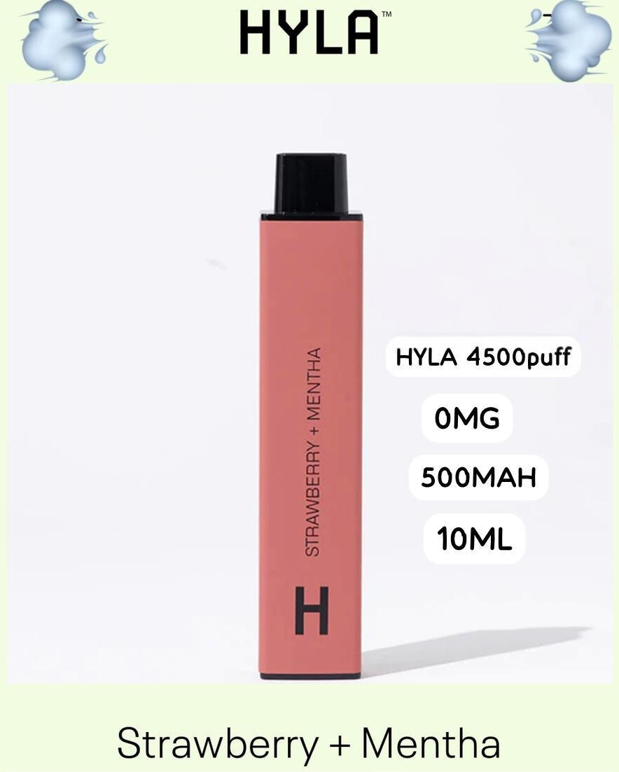 Hyla Dopa Disposable 4500 Puffs Nicotine Free Rechargeable Vape In Dubai