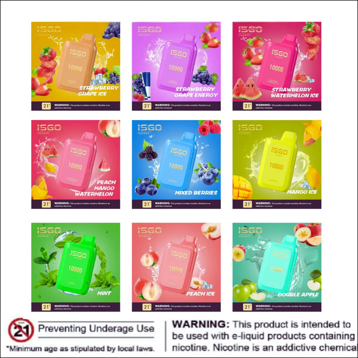 ISGO Bar 10000 Puffs Disposable Vape Dubai