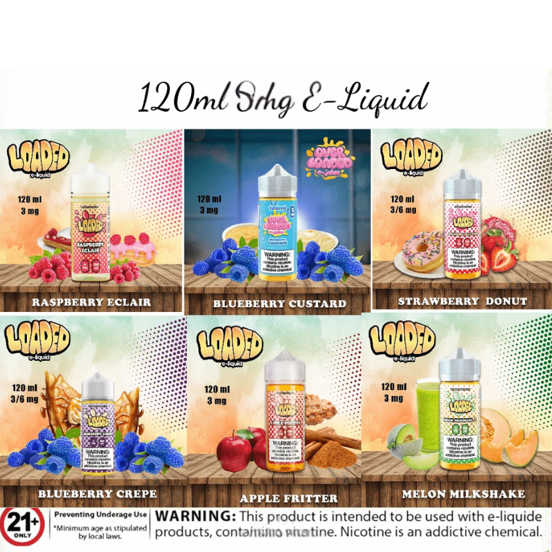 Loaded E-liquid 120ml 3mg Nicotine In Dubai