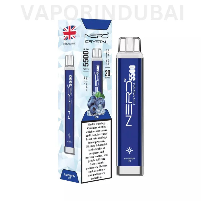 NERD CRYSTAL 5500 PUFFS DISPOSABLE VAPE IN DUBAI