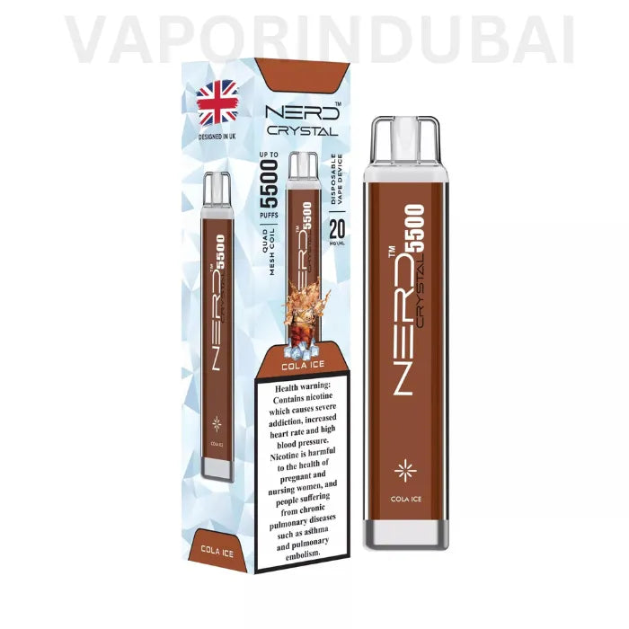 NERD CRYSTAL 5500 PUFFS DISPOSABLE VAPE IN DUBAI