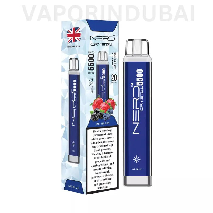 NERD CRYSTAL 5500 PUFFS DISPOSABLE VAPE IN DUBAI
