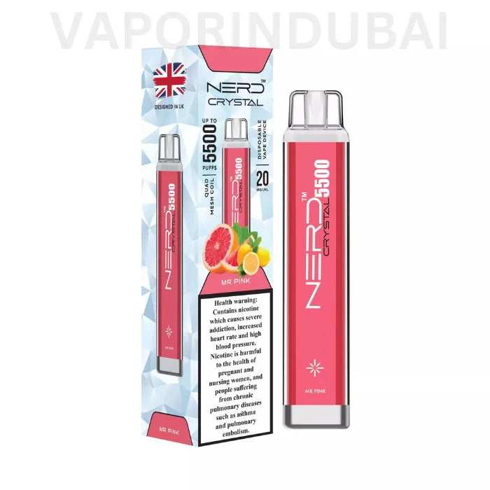 NERD CRYSTAL 5500 PUFFS DISPOSABLE VAPE IN DUBAI