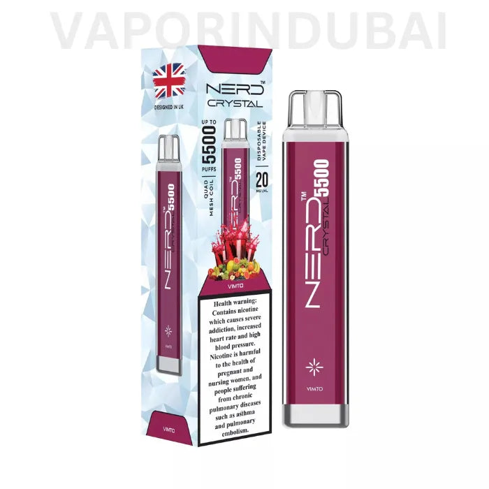 NERD CRYSTAL 5500 PUFFS DISPOSABLE VAPE IN DUBAI