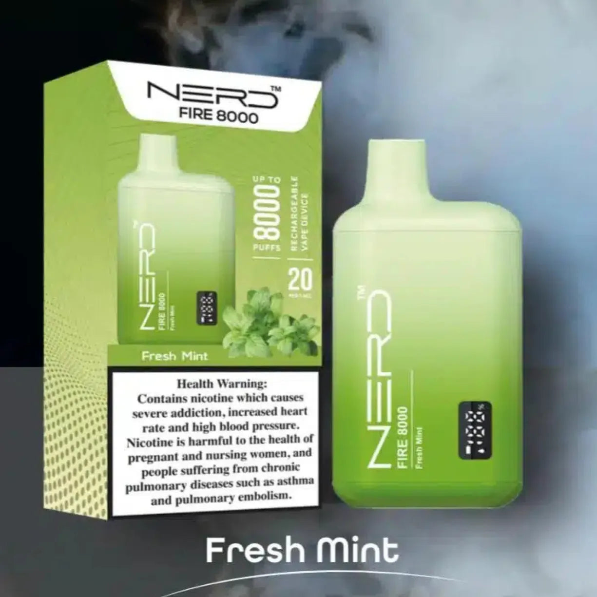 Nerd Fire 8000 Puffs Disposable Vape Best in dubai