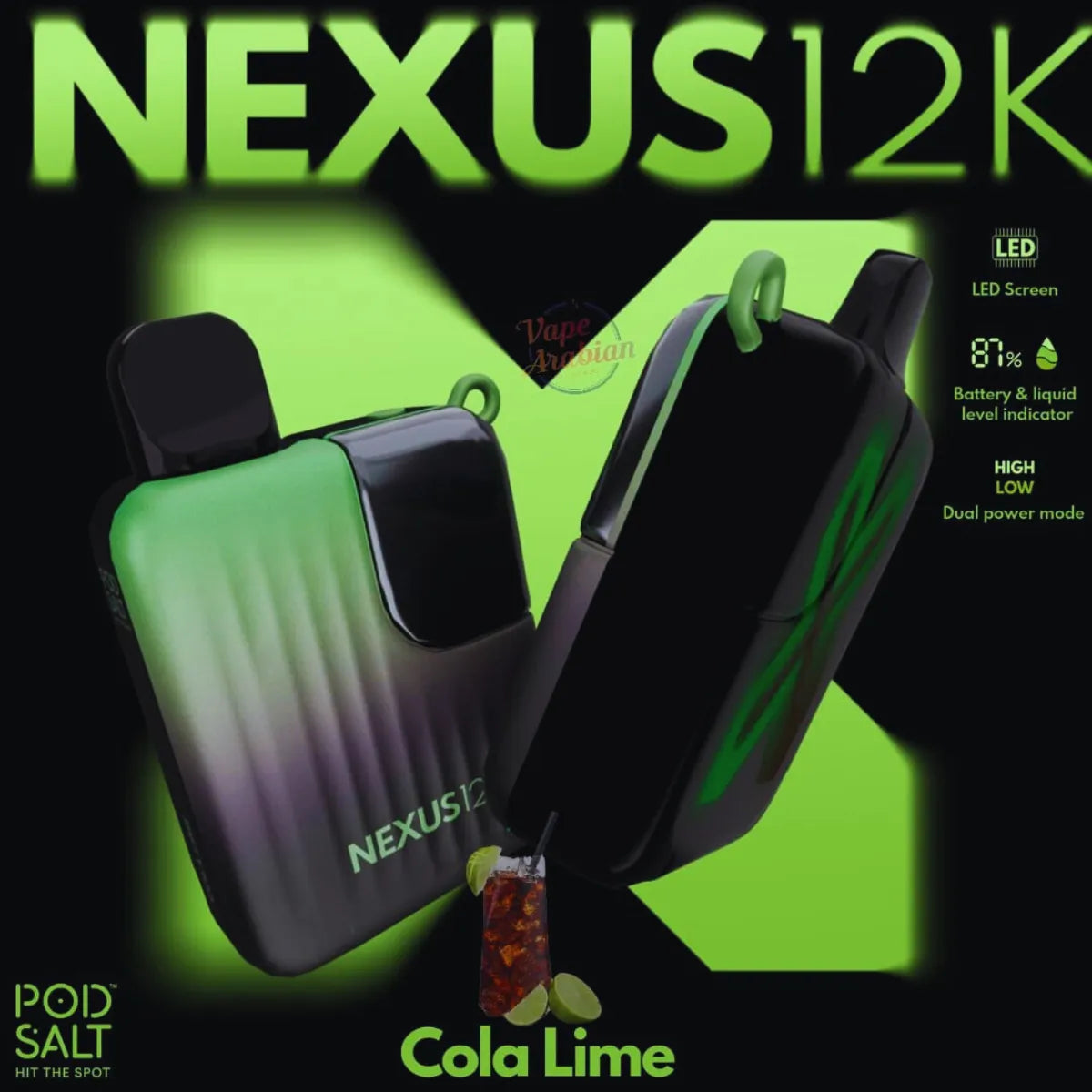 Pod Salt Nexus 12k Puffs Disposable Vape