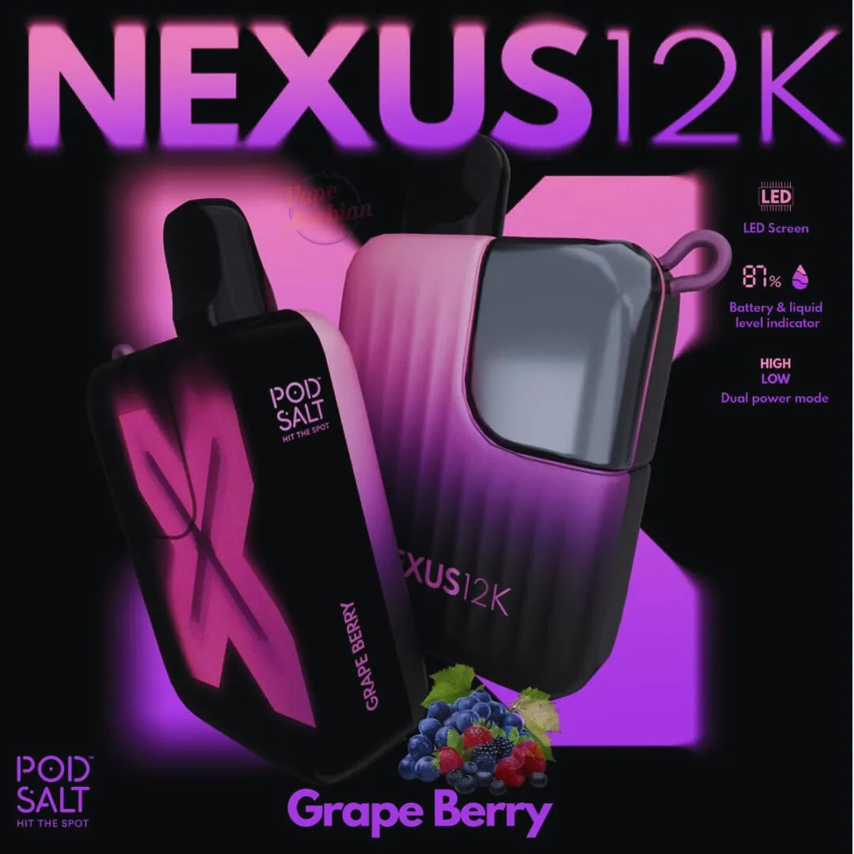 Pod Salt Nexus 12k Puffs Disposable Vape