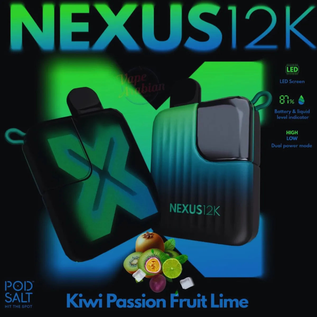 Pod Salt Nexus 12k Puffs Disposable Vape