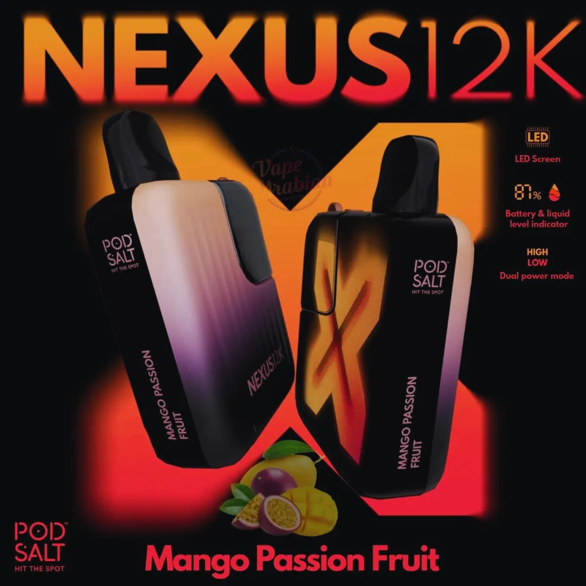 Pod Salt Nexus 12k Puffs Disposable Vape