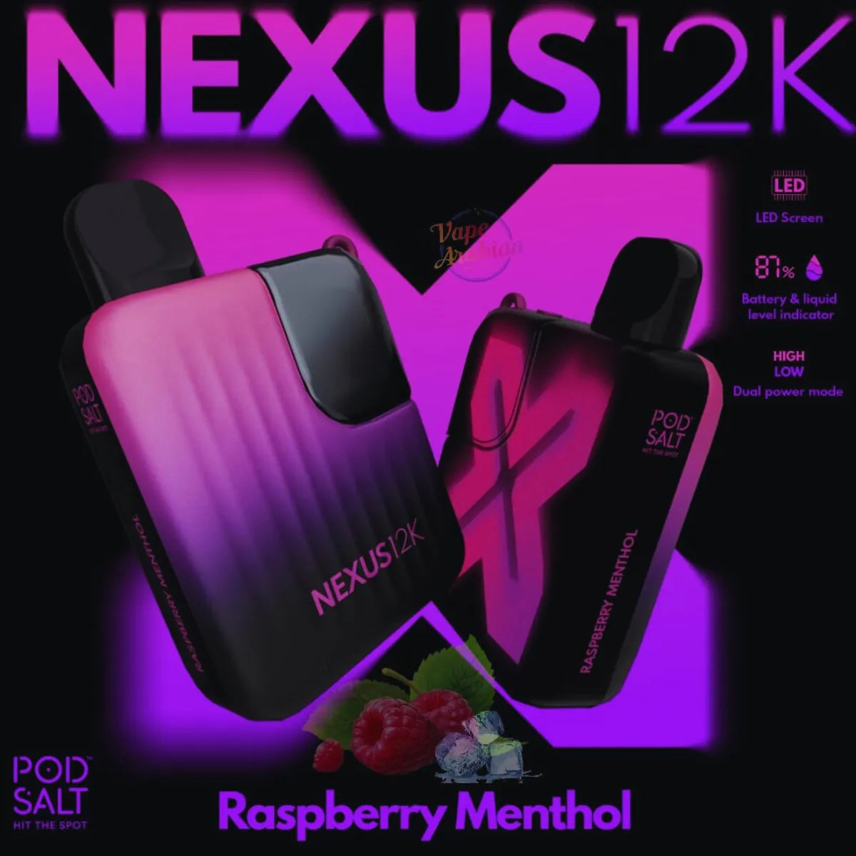 Pod Salt Nexus 12k Puffs Disposable Vape