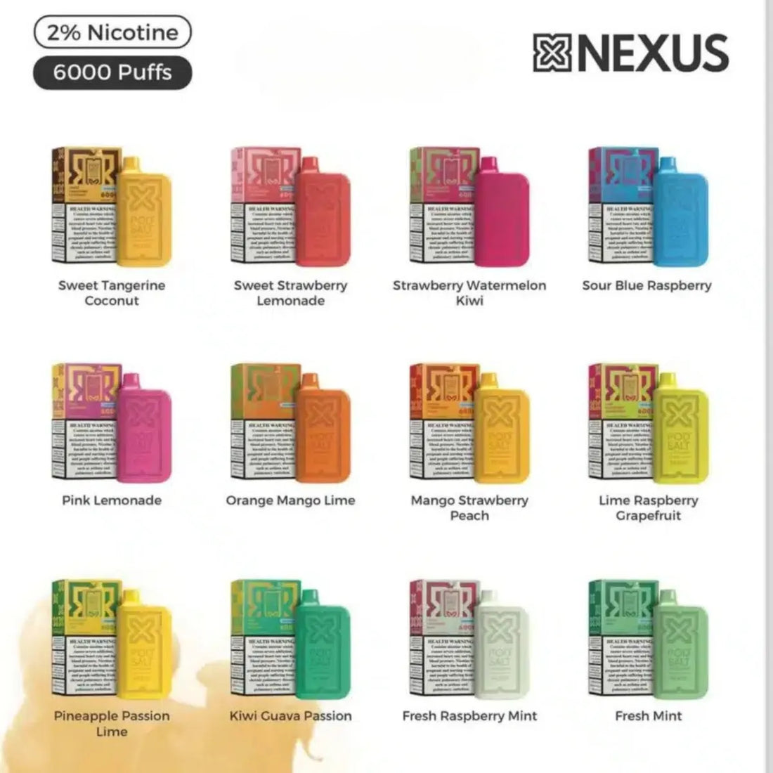 Pod Salt Nexus 6000 Puffs Disposable Dubai