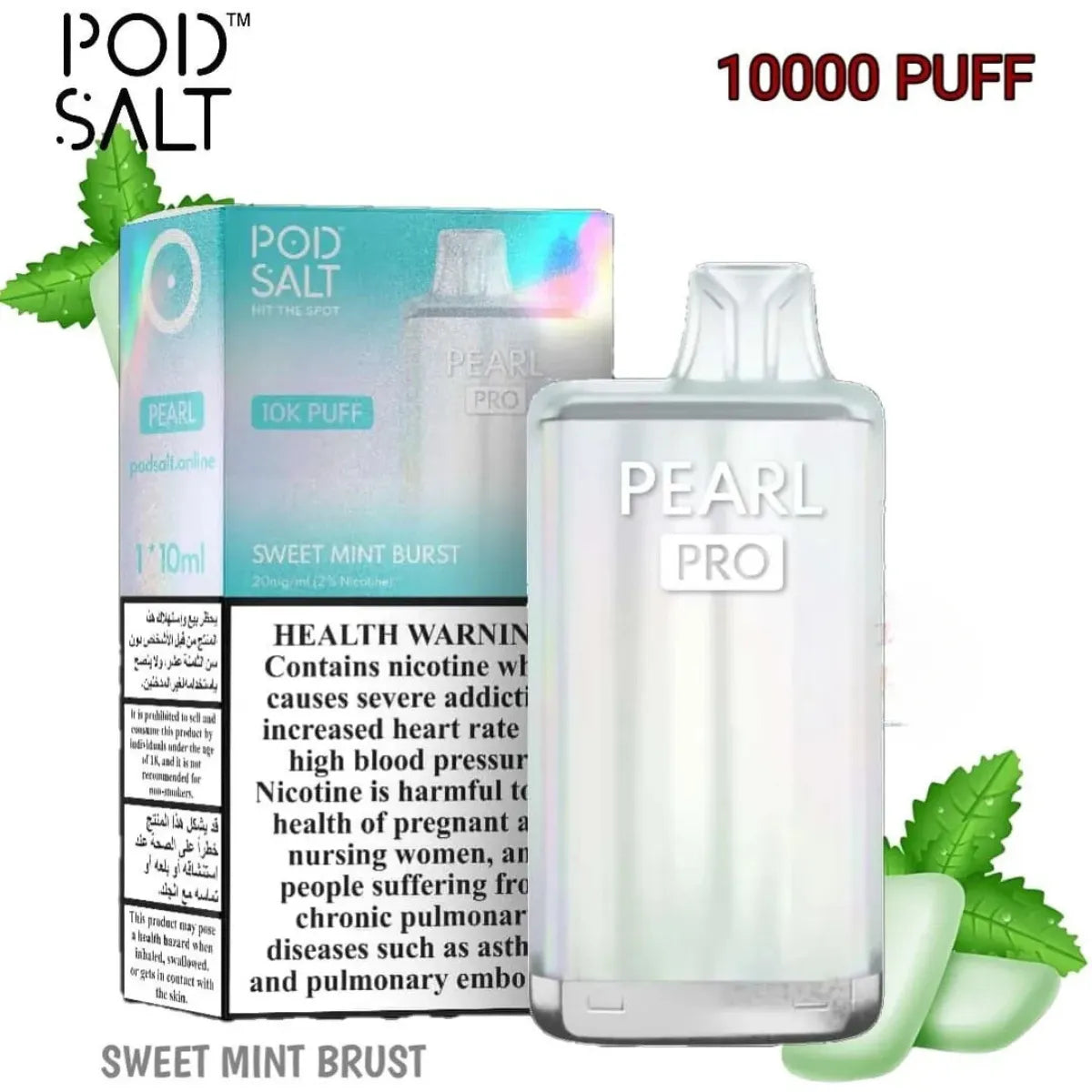 Pod Salt Pearl 10000 Puffs Disposable Vape Dubai