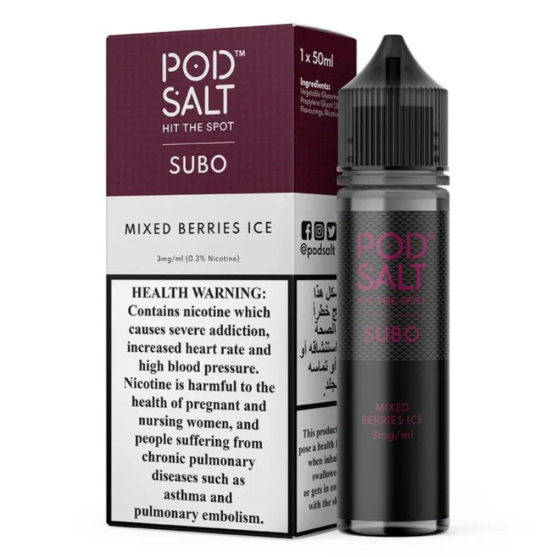 Pod Salt Subo 3MG 50ML E-Juice in Dubai