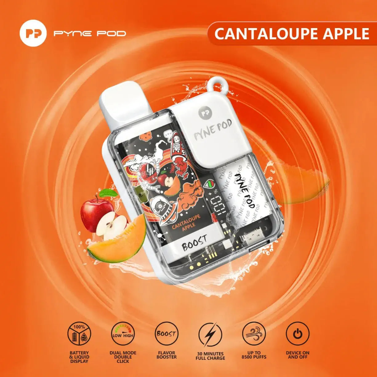 Pyne Pod Boost 8500 Puffs 5% Nicotine Vape in Dubai