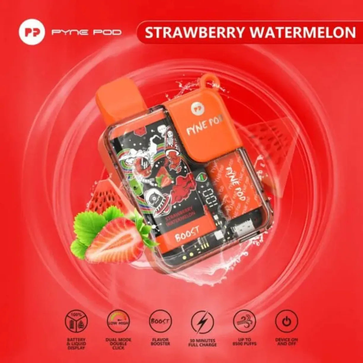Pyne Pod Boost 8500 Puffs 5% Nicotine Vape in Dubai
