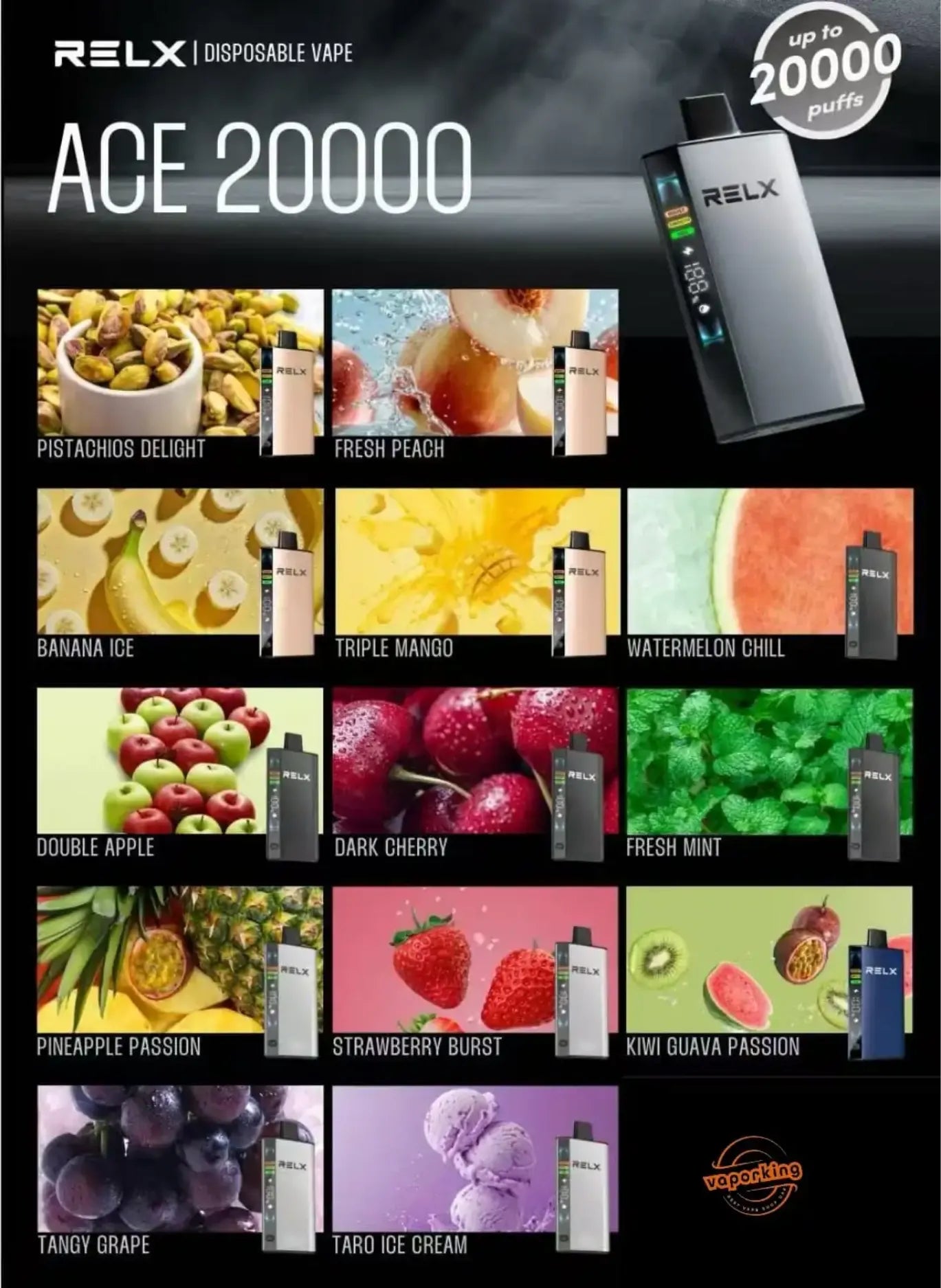 RELX Ace 20000 Puffs Disposable