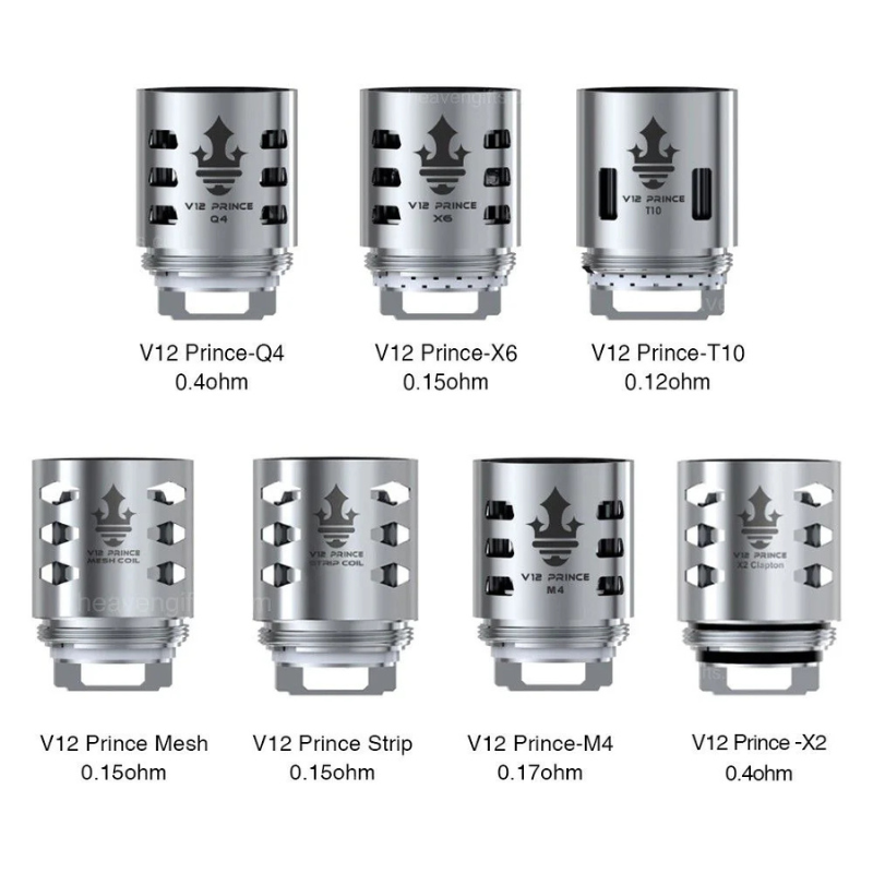 Smok Tfv12 Prince Coils V12-3pack-m4/q4/x6/t10 in Dubai