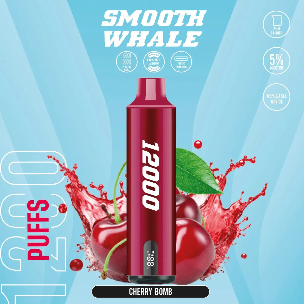 SMOOTH Whale 12000 Puffs Disposable Vape Best in UAE
