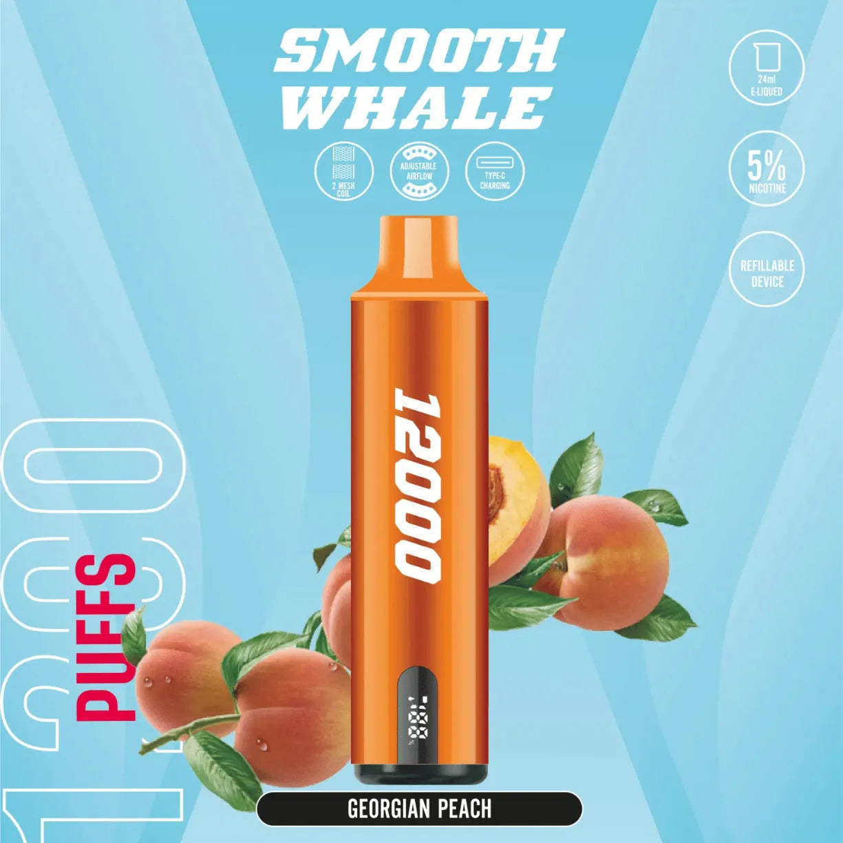 SMOOTH Whale 12000 Puffs Disposable Vape Best in UAE