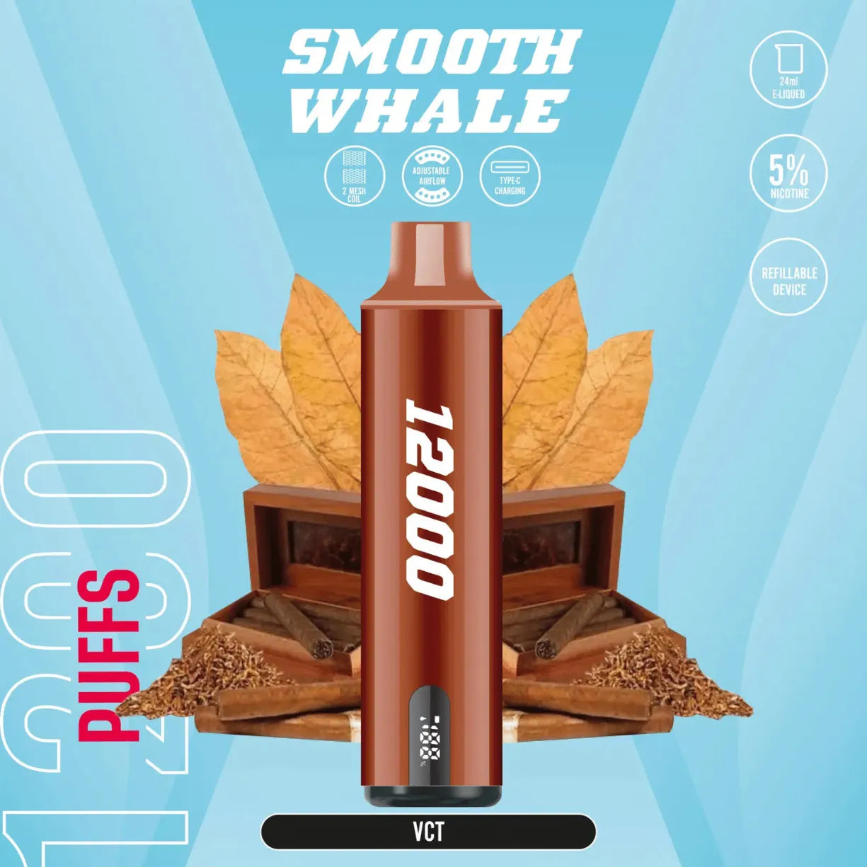 SMOOTH Whale 12000 Puffs Disposable Vape Best in UAE