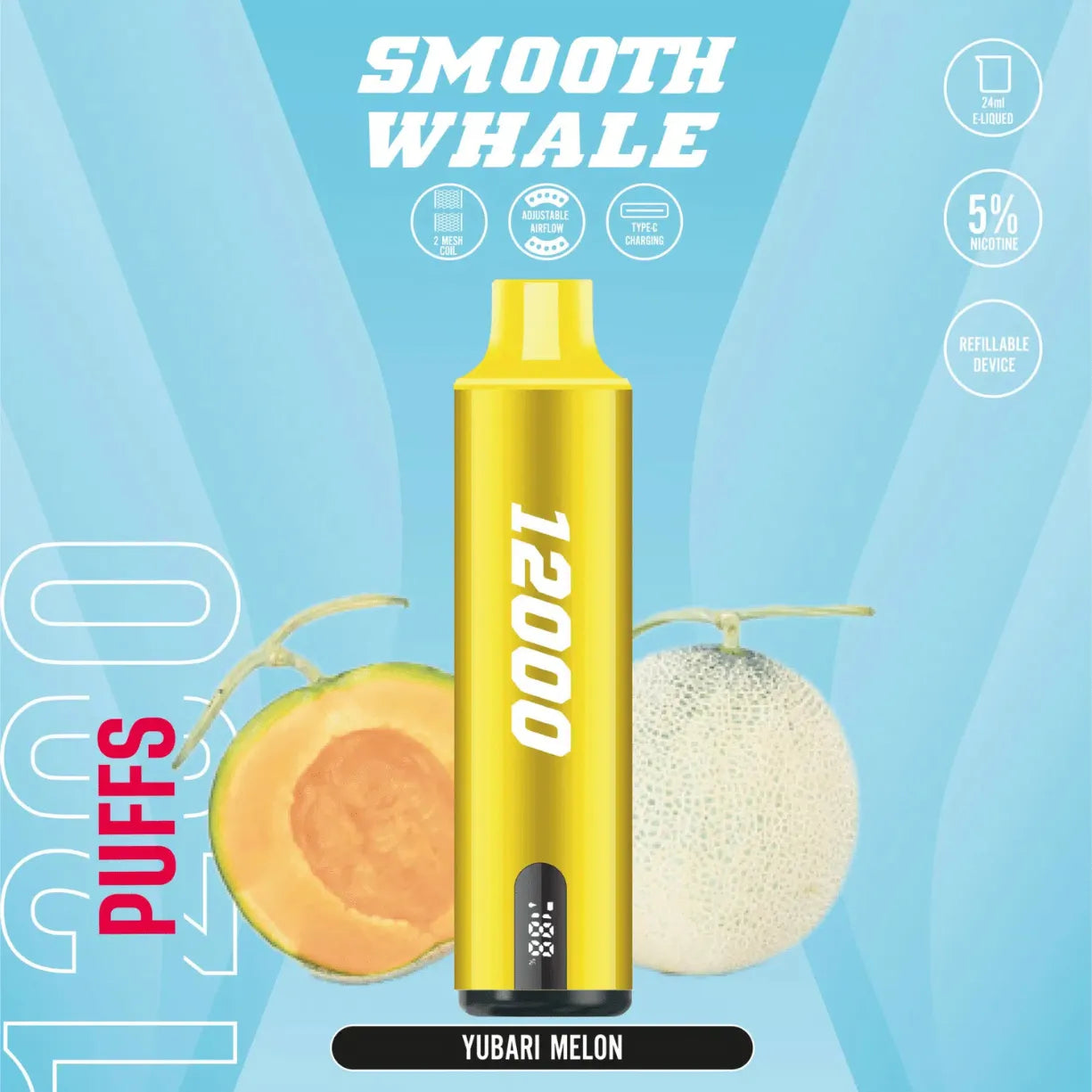 SMOOTH Whale 12000 Puffs Disposable Vape Best in UAE