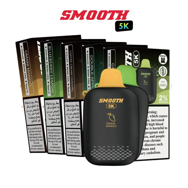 Smooth 5k 5000 Puffs 2% Nicotine Disposable Vape in Dubai